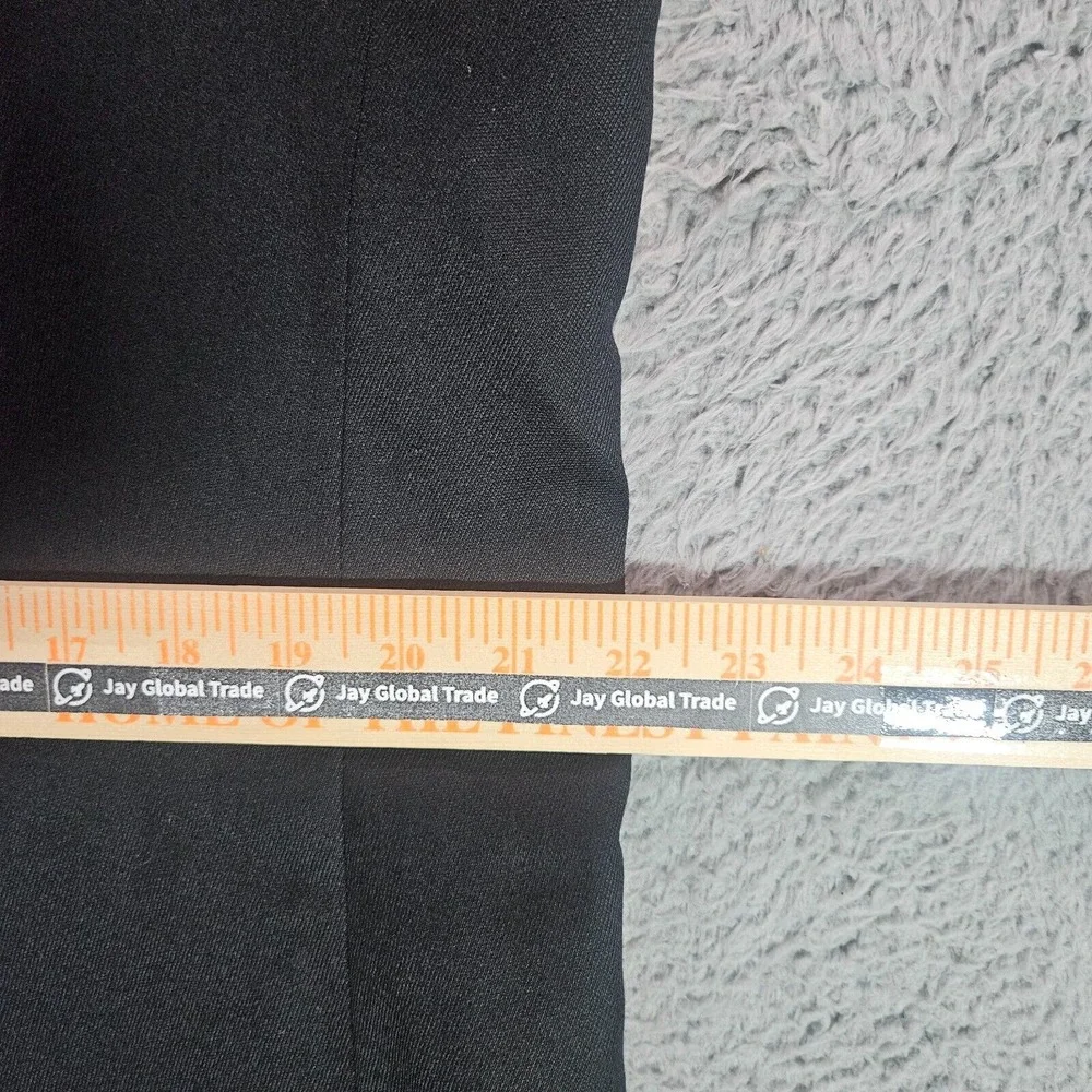 Linea Uomo 2PCs Suit Blazer Men 43R Pants 38x30‎ 100% Wool Black
